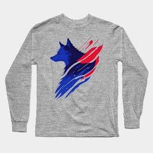 Cool Wolf Animal design Long Sleeve T-Shirt